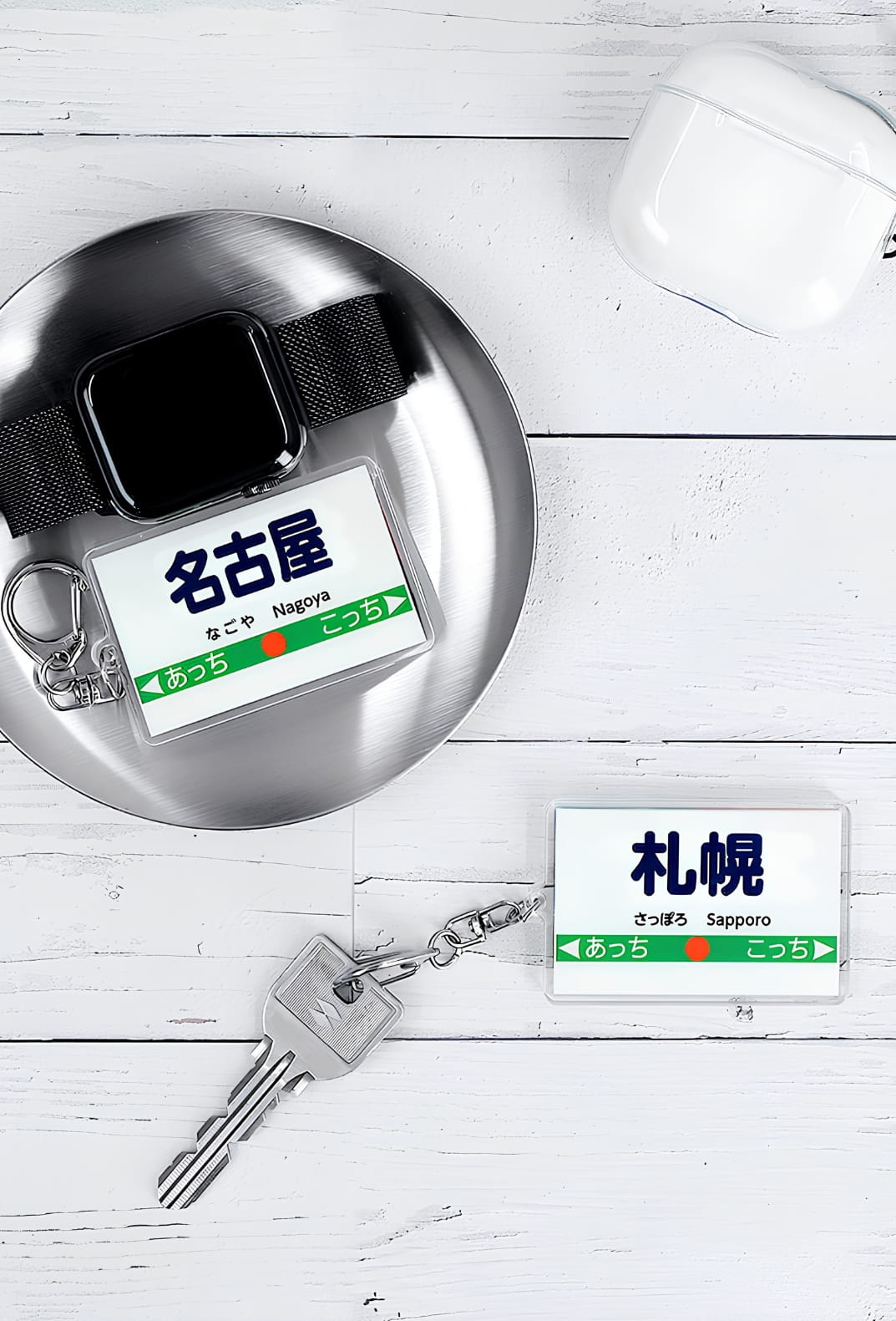 駅名アクリルキーホルダーのイメージ