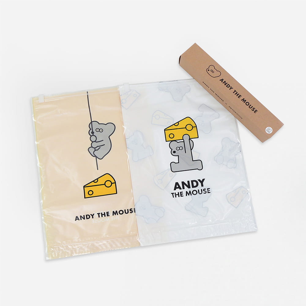 圧縮袋 ANDY×PETAKO(L) 2枚入り