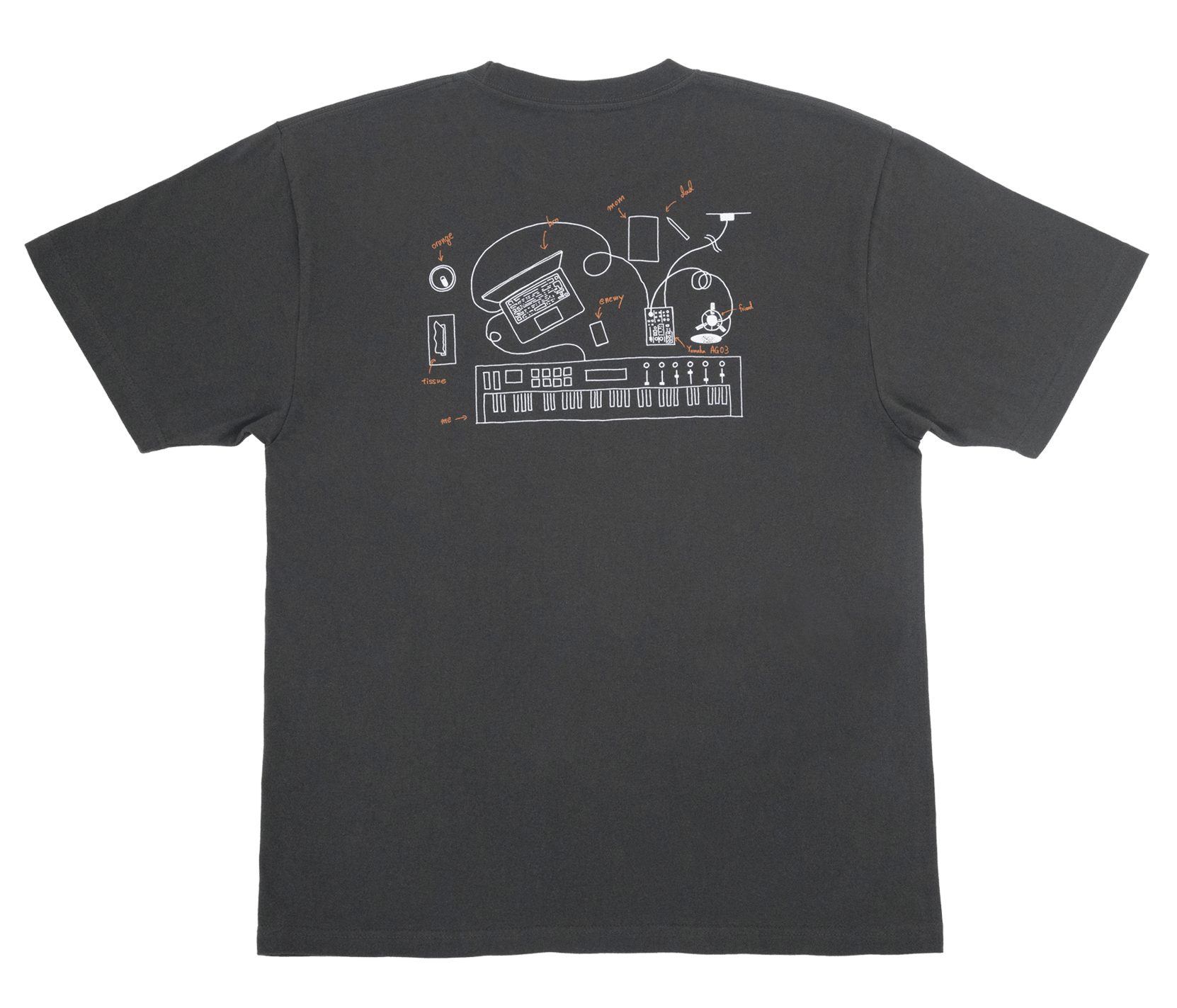 Tシャツ(スミクロ) 裏